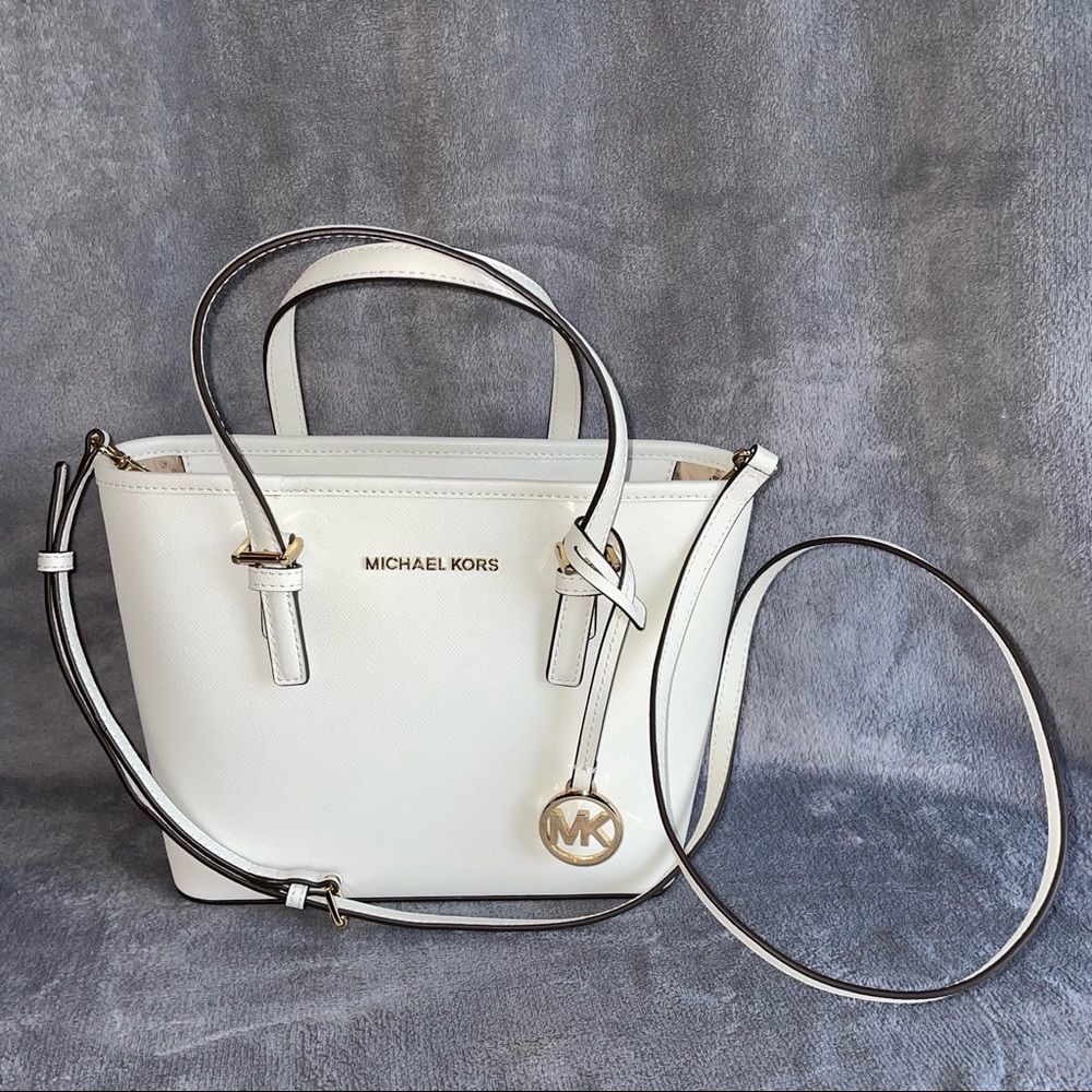 Micheal Kors White Crossbody Bag